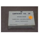 20 Colombian Military Surplus .30 Caliber FMJ Ammo