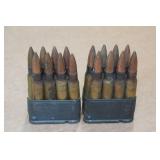 2 Clips with .30 Cal FMJ Ammo