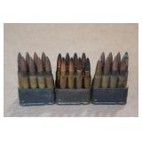3 Clips with .30 Cal Ammo