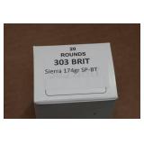 20 .303 British 174 Gr Sierra SP BT Ammo