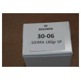 20 .30-06 Sprg 180 Gr Sierra SP Ammo