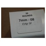 20 7mm-08 154 Gr SP Ammo