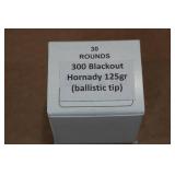 30 .300 Blackout 125 Gr Hornady Ballistic Tip Ammo