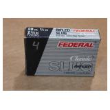 4 Federal Classic 20 Gauge 2-3/4" Rifled HP Slugs