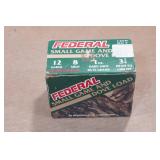20 Federal 12 Gauge 2-3/4" 8 Shot Shotshells