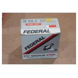 25 Federal 12 Gauge 2-3/4" Magnum Steel 1 Shot Shotshells