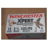 25 Winchester Xpert 12 Gauge 2-3/4" Steel 6 Shot Shotshells