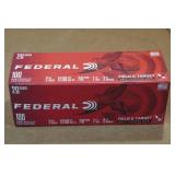 100 Federal 20 Gauge 2-3/4" 7-1/2 Shot Shotshells