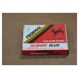 5 Federal Hi-Shok 20 Gauge 2-3/4" HP Slugs