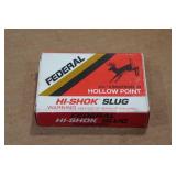 5 Federal Hi-Shok 20 Gauge 2-3/4" HP Slugs