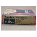 5 Federal Vital Shok 12 Gauge 3-1/2" Magnum 00 Buck Shotshells