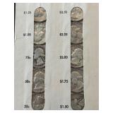 Vintage Savings Book with Silver Washington Quarters