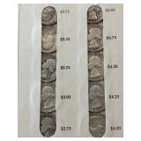 Vintage Savings Book with Silver Washington Quarters