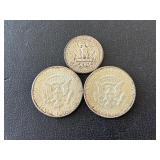 Kennedy Half Dollars 40% Silver, Washington Quarter 90% Silver