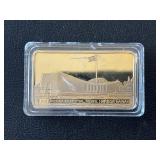 USS Arizona Memorial Gold Plated Bar