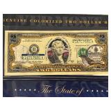 State of Vermont $2 Dollar Federal Reserve Note