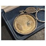 1983-S Olympic Silver Dollar on Key Ring