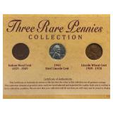 Three Rare Cent Collection