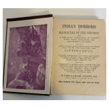 Antique INDIAN HORRORS or Massacres By The Red Men Book 1891