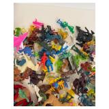 LARGE LOT of Plastic Toys, Cowboy, Western, Native, Army Men etc.