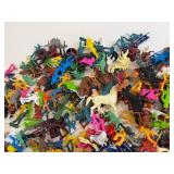 LARGE LOT of Plastic Toys, Cowboy, Western, Native, Army Men etc.