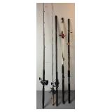Lot of Fishing Poles, Some with Reels