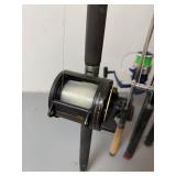 Lot of Fishing Poles, Some with Reels