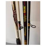 Lot of Fishing Poles, Some with Reels