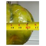 AMAZING Mid Century Lime Green Speckled Fiberglass Hanging Swag Lamp