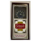 Vintage SCHMIDT Wall Mount Lighted Clock