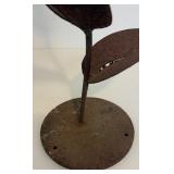 Folk Art Metal Flower Sculture