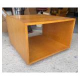 1949 Mid Century Custom Made Square Coffee Table Made In The Style of Frank Lloyd Wright