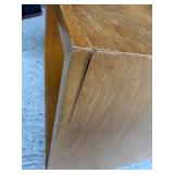 1949 Mid Century Custom Made Square Coffee Table Made In The Style of Frank Lloyd Wright