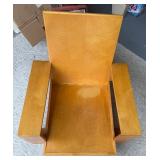 Fantastic Frank Lloyd Wright Style Mid Century Arm Lounge Chair Custom Made in 1949 #1