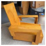 INCREDIBLE Frank Lloyd Wright Stlye MID CENTURY Arm Lounge Chair Custom Made in 1949 #2