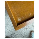 Single Mid Century FLW Style Side Table Stool Made in 1949