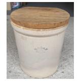 Vinatge 6 Gallon Western Stoneware Crock w/ Lid