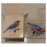 2010 Hallmark KEEPSAKE Eastern Bluebird Christmas Ornament