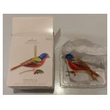 2012 Hallmark KEEPSAKE Painted Bunting Christmas Ornament