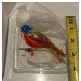 2012 Hallmark KEEPSAKE Painted Bunting Christmas Ornament