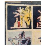 Vintage ANDY WARHOL Pictorial Hooked Rug