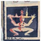 Vintage ANDY WARHOL Pictorial Hooked Rug