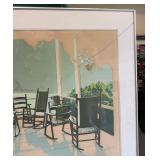 STRIKING Signed & Numbered Janvier Lange Silkscreen "Sunapee"