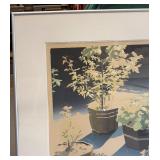 BEAUTIFUL Signed & Numbered Janvier Lange Silkscreen "City Garden"