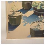 BEAUTIFUL Signed & Numbered Janvier Lange Silkscreen "City Garden"