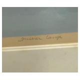 BEAUTIFUL Signed & Numbered Janvier Lange Silkscreen "City Garden"