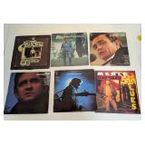 50+ Country Western Records Lot - Folk Cash, Nelson, Haggard, etc