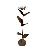 Folk Art Metal Flower Sculture