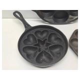 3 Cast Iron Muffin/Cornbread etc Pans