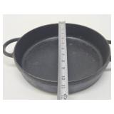 Unusual Vintage 10.5" 2-Handled Cast Iron Pan